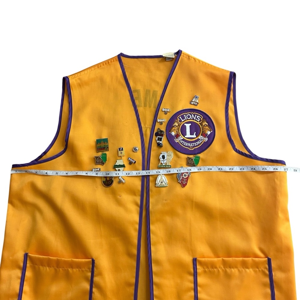 Lions Club International Vest with Pins Men’s Size XL - Picture 7 of 8